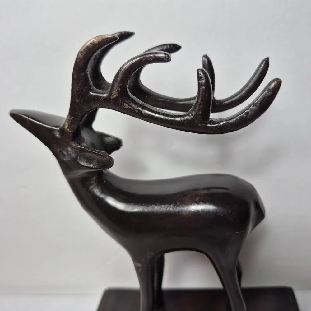 Heavy Cast Metal Buck Deer Stag 7
